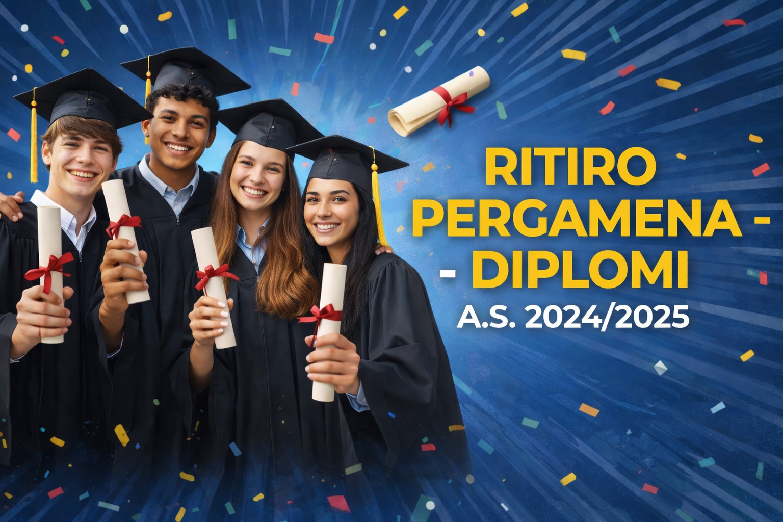 RITIRO PERGAMENA - DIPLOMI A.S. 2024/2025