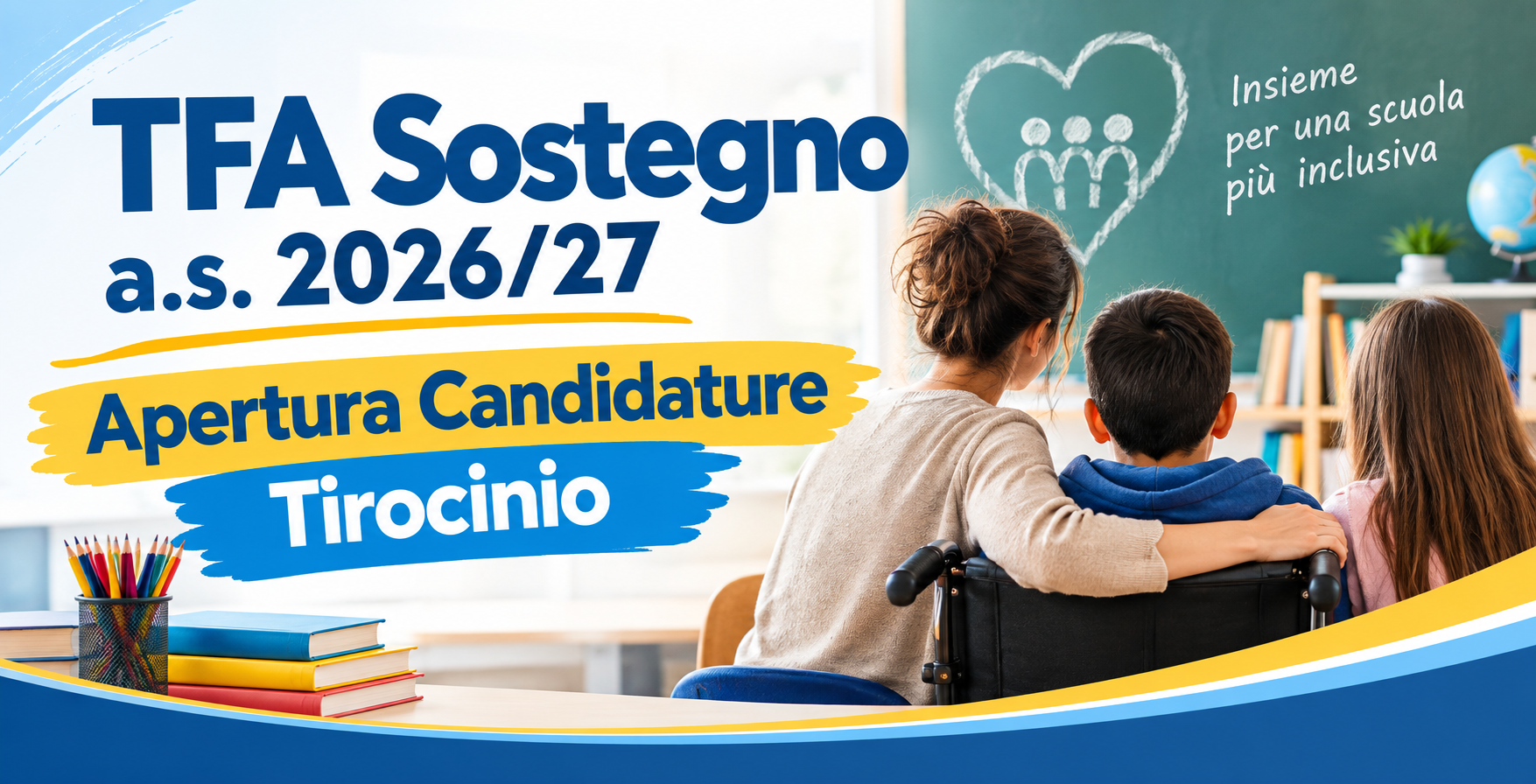 TFA Sostegno a.s. 2026-2027 – Apertura Candidature Tirocinio
